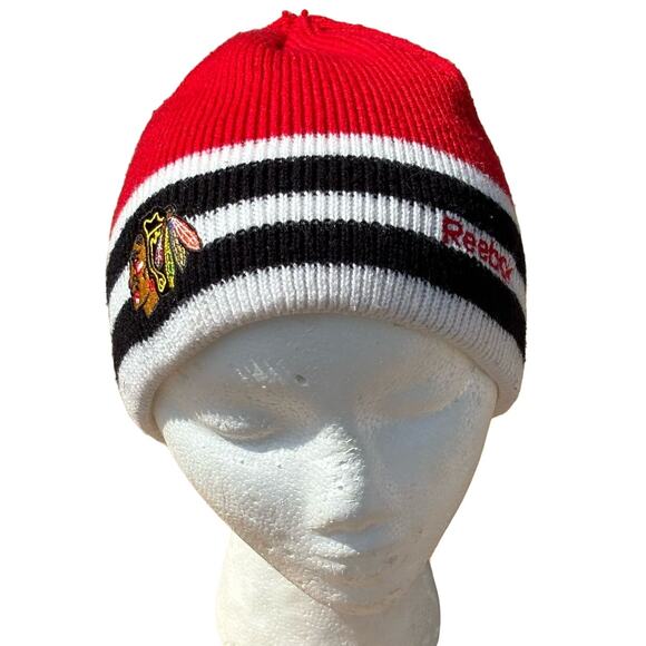 Red Reebok NHL Men's Beanie - Picture 1 of 8